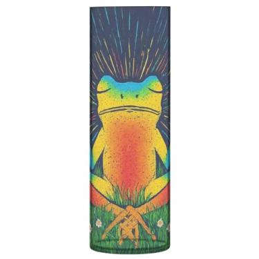 Imagem de JUZIHAI Sapo senta-se vaso para flores 9,9 cm x 30 cm cilindro de plástico moderno vaso de flores para centro de mesa de casamento decoração de casa