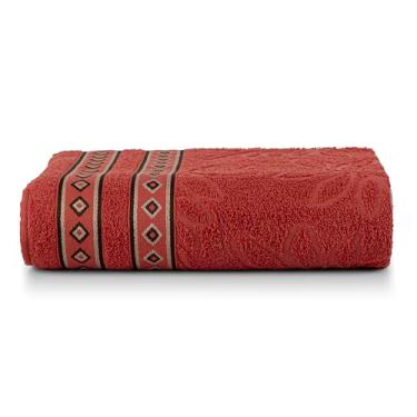 Imagem de Toalha de Banho Bloom, 150x75cm, felpa 100% algodão, gramatura 350g/m², tecido hipoalergênico, Vermelho