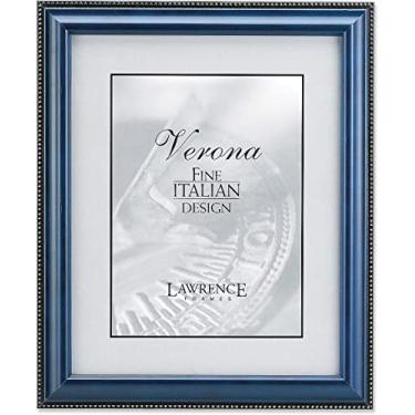 Imagem de Lawrence Frames Porta-retrato com acabamento azul, 20 x 25 cm, design com contas douradas