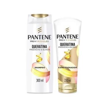 Imagem de Shampoo e Condicionador Pantene Preenche & Blinda Queratina-Feminino