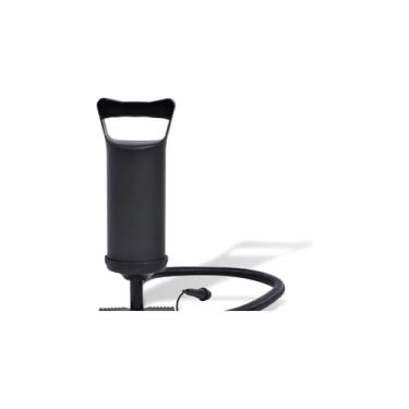 Imagem de Bomba de Ar Manual com Bico para Bolas, Metal e Plástico, 28cm x 3,5cm, Inclui Bico Agulha e Mangueira, para Futebol, Vôlei, Basquete e Boias