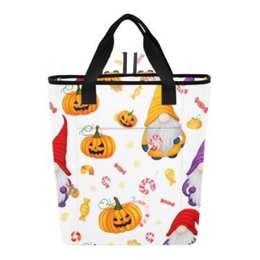 Imagem de Joitme Cooler Bags Cute Halloween Gnomos Vassouras Isoladas Lancheira Grande 36 Latas Bolsa de Resfriamento para Mulheres Viagens