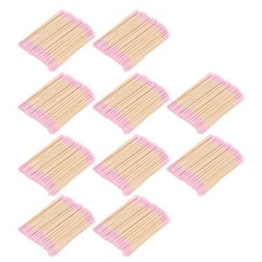 Imagem de Brrnoo 10 Sacos Cotonetes de Algodão de Pontas Duplas, Bastões de Limpeza de Maquiagem Com Ponta de Precisão Com Alça de Madeira, para Ferramentas de Beleza de Lentes Eletrônicas de