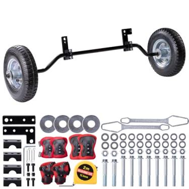 Imagem de Rodas de treinamento Dirt Bike 50cc com joelheira compatíveis com Razor SX125 MX125 MX250 MX350 MX400 MX500 Honda CRF50 XR50 Z50 Yamaha PW50 SSR50 TTR50 Mini Senior Adenture adequado para todos os