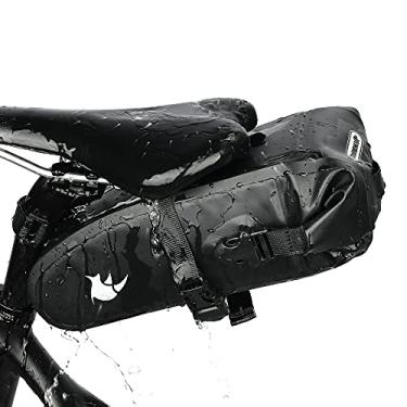 Imagem de Rhinowalk Bolsa de selim de bicicleta 1,5/2,5/5/10/13L impermeável bolsa de bicicleta bolsa de assento de ciclismo Mountain Road bolsa de armazenamento portátil (2,5 L)