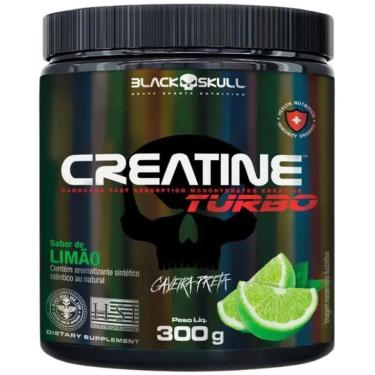 Imagem de Creatina Monohidratada Creatine Turbo Black Skull Energia Força Ganho de Massa Muscular-Unissex