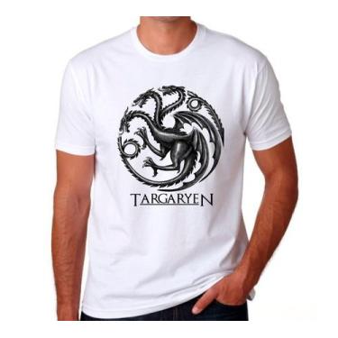 Imagem de Game of Thrones camisa Targaryen cor branca - 100% poliéster, M