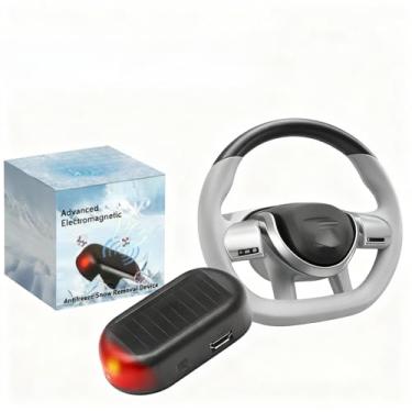 Imagem de Dispositivo de remoção de neve anticongelante eletromagnético avançado para carro, descongelamento automático com detecção de temperatura, alimentado por bateria de lítio