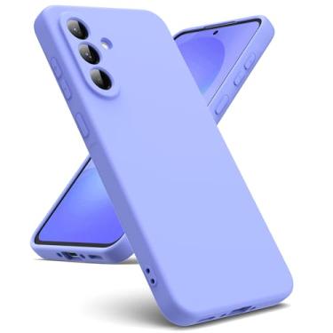 Imagem de Capa de telefone adequada para Samsung Galaxy A36 5G [capa de silicone líquido] [interior de microfibra] capa de borracha silicone gel TPU líquido à prova de choque para Samsung Galaxy A36 5G - roxo