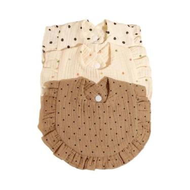 Imagem de Conjunto De Babadores Com Borda Franzida Para Bebês, 3 Peças, Toalhas 