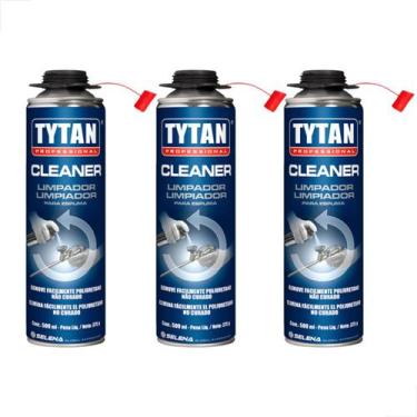 Imagem de Limpador De Espuma Expansiva Não Curada 480ml Tytan 3 Unidades - Tytan