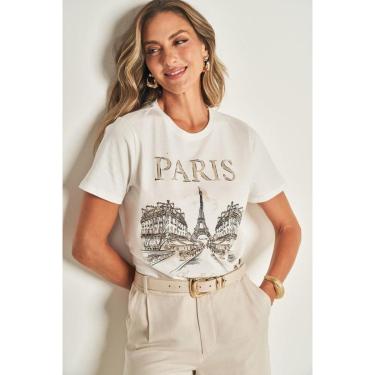 Imagem de CAMISETA T-SHIRT ESTAMPA ILUSTRATIVA DOCE TRAMA-Feminino