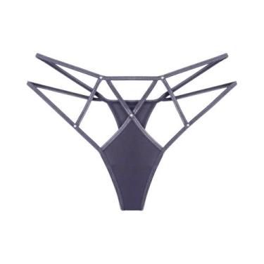 Imagem de Calcinhas De Renda De Cintura Baixa Para Mulheres, Lingerie Transparen