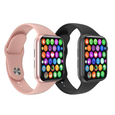 Imagem de Kit Relógio Ele E Ela 2 Smartwatch Iwo 8 Lite Plus Ios Preto