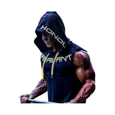 Imagem de Camisetas Sem Mangas De Algodão Para Homens, Hoodies De Academia, Cole
