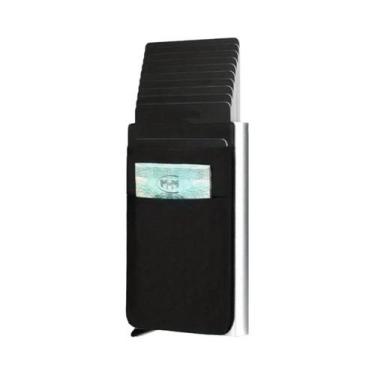 Imagem de Carteira Fina De Alumínio Com 12 Compartimentos Para Cartões, Bolsa Tr