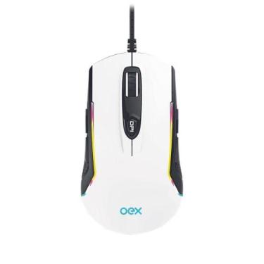 Imagem de Mouse Gamer Ambidestro Artic 8 Botoes OEX Game MS316 Branco
