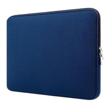 Imagem de Capa Case Azul Luva Simples para Notebook 15.6 de Neoprene à Prova dÁg