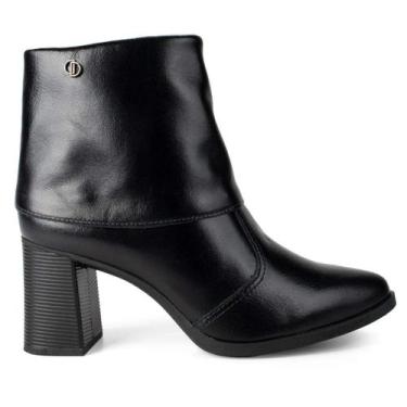 Imagem de Bota Dakota Feminina Cano Curto Salto Bloco Preta- Edição Clássicos, P