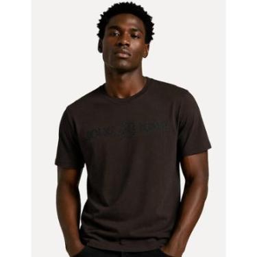 Imagem de Camiseta John John Masculina Regular Fit Basic Marrom Escuro 42.54.7302 59-Masculino