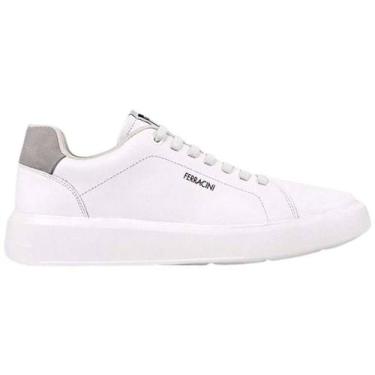 Imagem de Sapatênis Ferracini Casual em Couro - Masculino - Branco -, Branco, 40