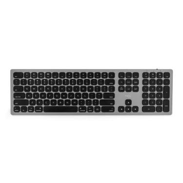 Imagem de Teclado Alumínio sem fio BT/USB Originais iPlace, Cinza