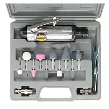 Imagem de Level Black Mini Esmeril Retífica 22.000 Rpm Jogo Com 10 Pontas Eda