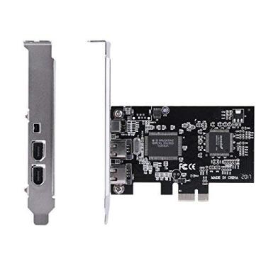 Imagem de Pomya Placa de controle PCI-E PCI Express FireWire 1394a IEEE 1394 com cabo Firewire