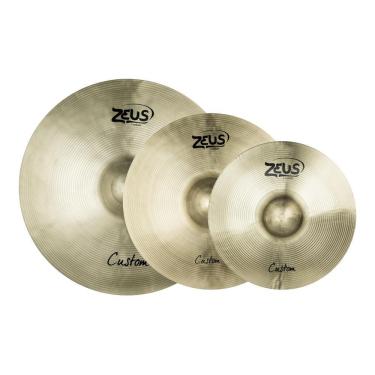 Imagem de Set de Prato Zeus B20 Custom C 14" 16" 20" + Bag