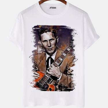 Imagem de Camiseta masculina Neil Young Musico Rock N Roll Arte Camisa Blusa Branca Estampada