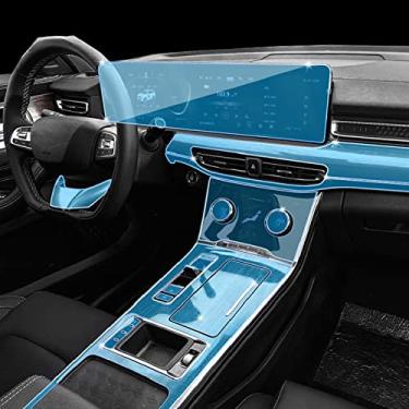 Imagem de MIVLA Interior do carro Console central transparente TPU filme protetor filme de reparo, para acessórios automotivos Chery Exeed VX 2021-2022