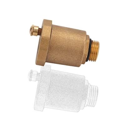 Imagem de Válvula de ventilação de ar, válvula de flutuação unidirecional de diafragma automático de latão G1/2" rosca macho à prova de vazamento válvula de sangramento de ar resistente a altas temperaturas para substituição