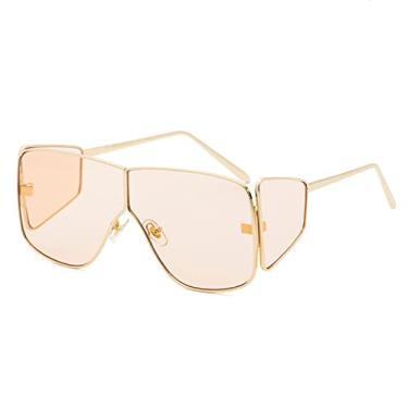 Imagem de Óculos de Sol Steampunk Moda Feminina Armação Grande Quatro Lentes Surround Steampunk Óculos de Sol Grandes Mulheres, 4, Tamanho Único