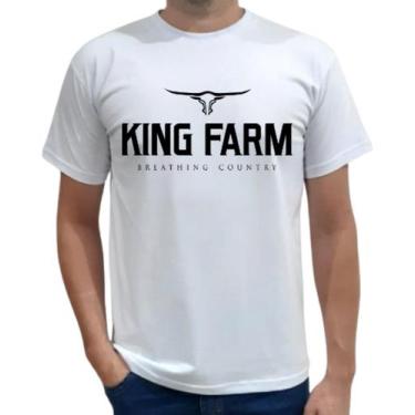 Imagem de Camiseta Masculina Country King Farm Texas Rodeio Moda Peão - Jeitão B