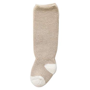 Imagem de Meias cano alto Bestgift para recém-nascidos, crianças, meninas, cáqui 6 – 12 meses