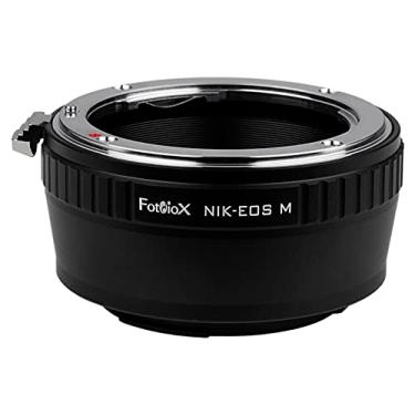Imagem de Adaptador de montagem de lente Fotodiox compatível com lentes Nikon F-Mount para câmeras Canon EOS M EF-M Mount