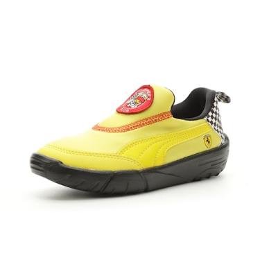 Imagem de PUMA Tênis infantil unissex Scuderia Ferrari Bao Kart sem cadarço, Spectra Amarelo - Puma Preto, 1 Little Kid