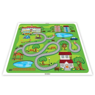 Imagem de Pista para Carrinhos Miniatura Cidade Parque Escola 80x80cm