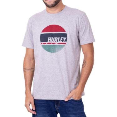 Imagem de Camiseta Hurley Concrect Circle Masculina Cinza Mescla