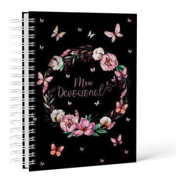 Imagem de Caderno Devocional Leitura Diária Da Bíblia Entre Eu E Deus (Preto)