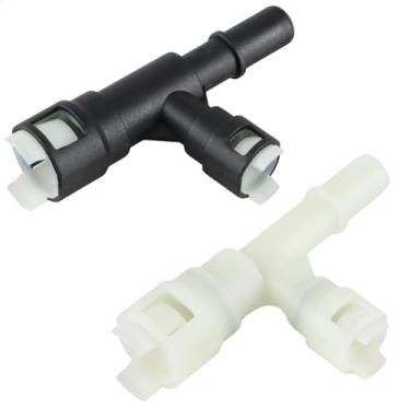 Imagem de KPALAG 2 peças conector de mangueira de entrada de aquecedor HVAC junta de tubo de água de resfriamento de três vias compatível com Cadillac Escalade Chevrolet Silverado Suburban GMC Replace# 15055343