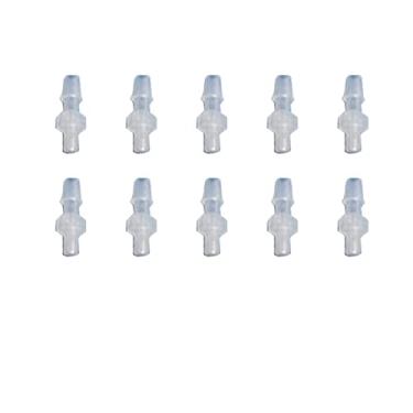 Imagem de Boxonly Acessórios de mangueira de plástico Acessórios para tubos Pagode Mangueira de 5 mm Barb M5 Conector adaptador de rosca externa Adaptador de emenda de junta reta para gás combustível ar líquido