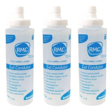 Imagem de Kit 3- Gel Condutor Contato P/ Ultrason Tens Doppler 300 Ml
