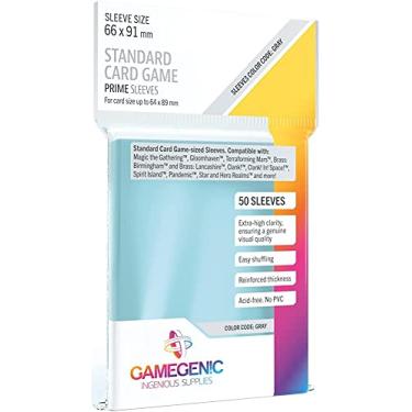 Imagem de Gamegenic: Prime Standard Card Game Sleeves, Galápagos Jogos, Claro