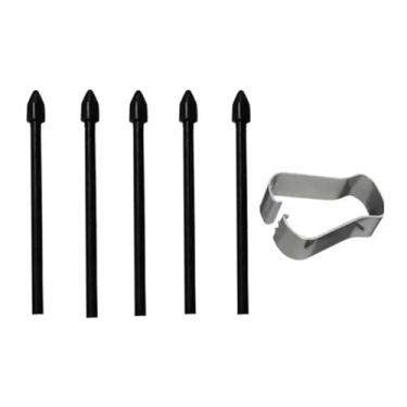Imagem de KIT 5 Pontas LTimports para Caneta S Pen compativel com Galaxy S24 Ultra SM-S928 / SM-S928B/DS (Preto)