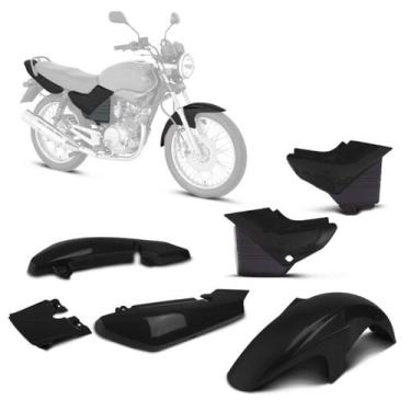 Imagem de Kit Conjunto Carenagem Plásticos Moto Pro Tork Yamaha Ybr 2000 À 2008 