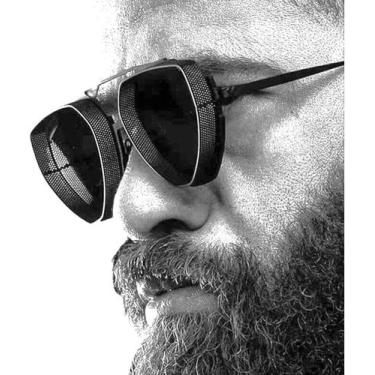 Imagem de 1 Óculos De Sol Quadrado Redondo Masculino Feminino Retrô Vintage arma