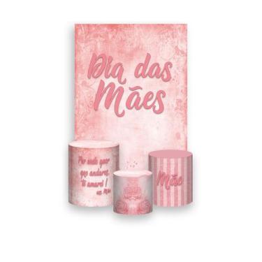 Imagem de Painel De Festa Vertical 1,50 x 2,20 + Trio De Capas Cilindro - Dia da
