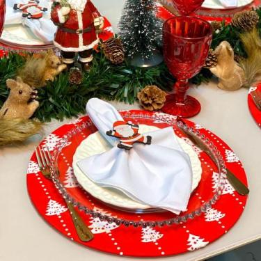 Imagem de Kit Capas de Sousplat Supla Com Guardanapos e Porta Guardanapos Para M