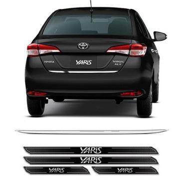 Imagem de Kit 9 Peças Soleira Yaris Sedan 2018/2020 + Friso Porta-mala - SPORTIN